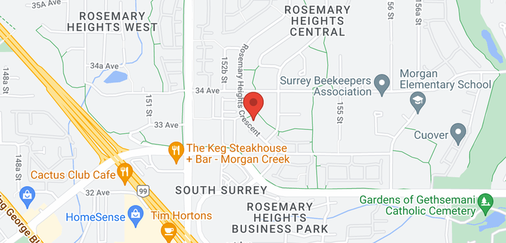 map of 3342 ROSEMARY HEIGHTS CRESCENT